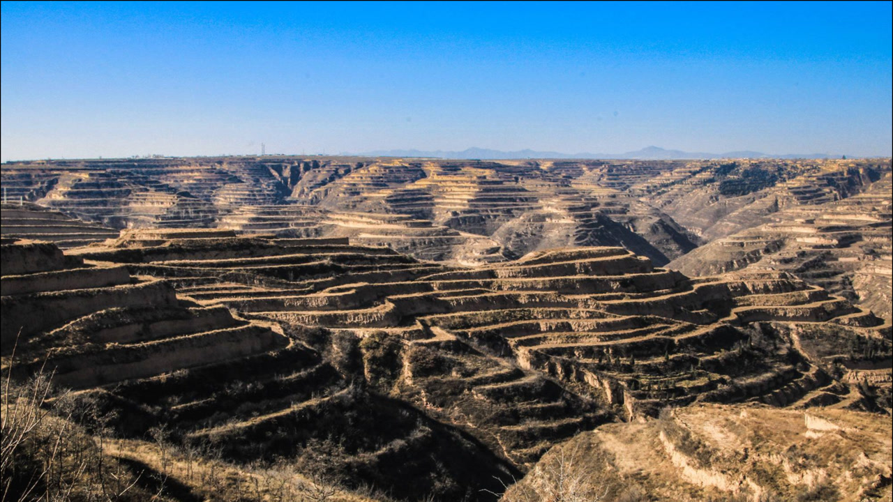 黄土高原上的各种地貌形态