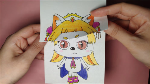 如何用一张纸画皓月公主3次变身升级,手绘出来会啥样?太搞笑了