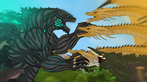 地球哥斯拉vs飞龙基多拉