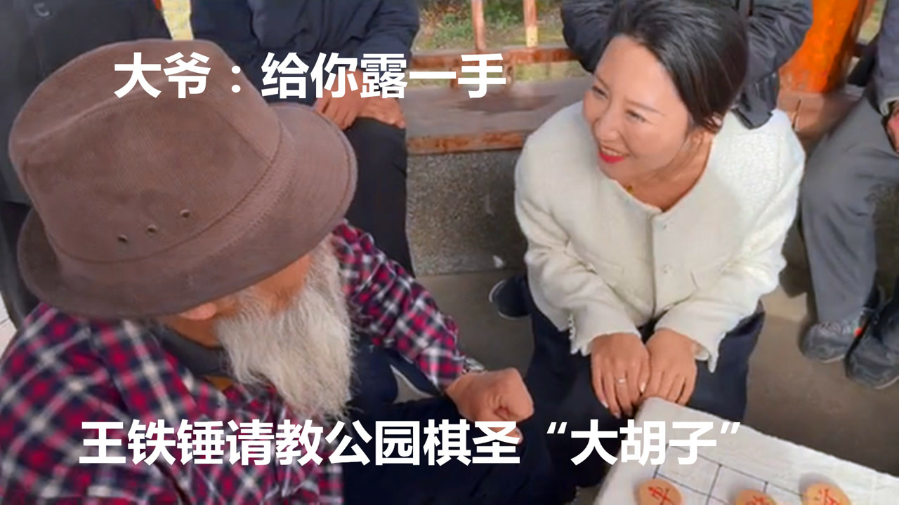 王铁锤请教公园棋圣"大胡子",稳中带狠弃了两车,靠马炮崛起造杀!