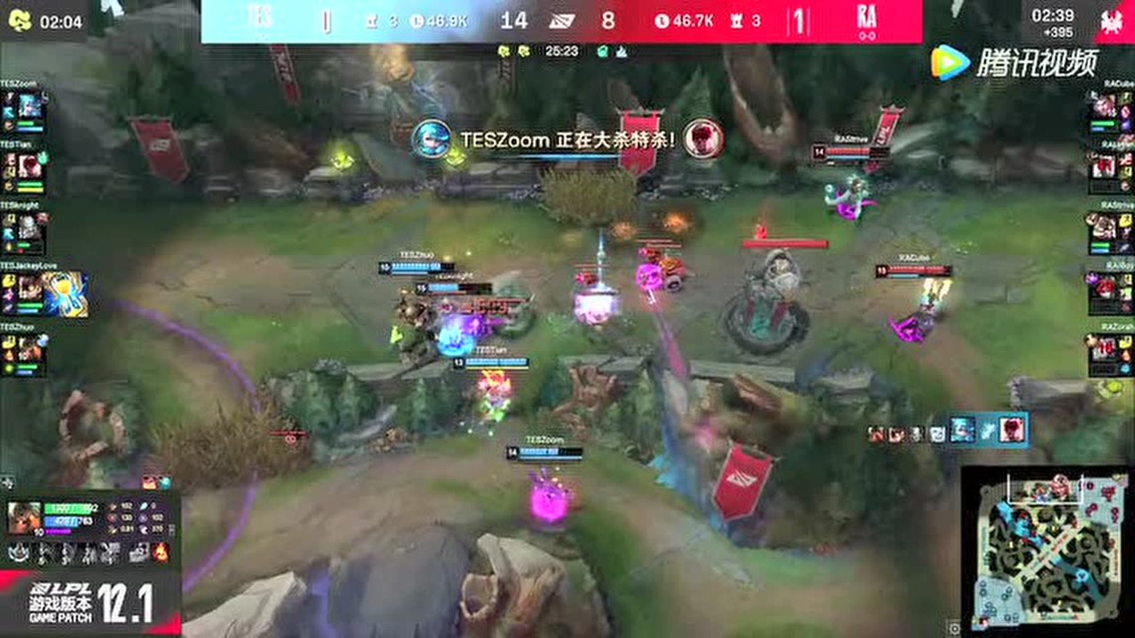 ZHUO泰坦河道蹲草强开 ZOOM格温追击战连斩两人