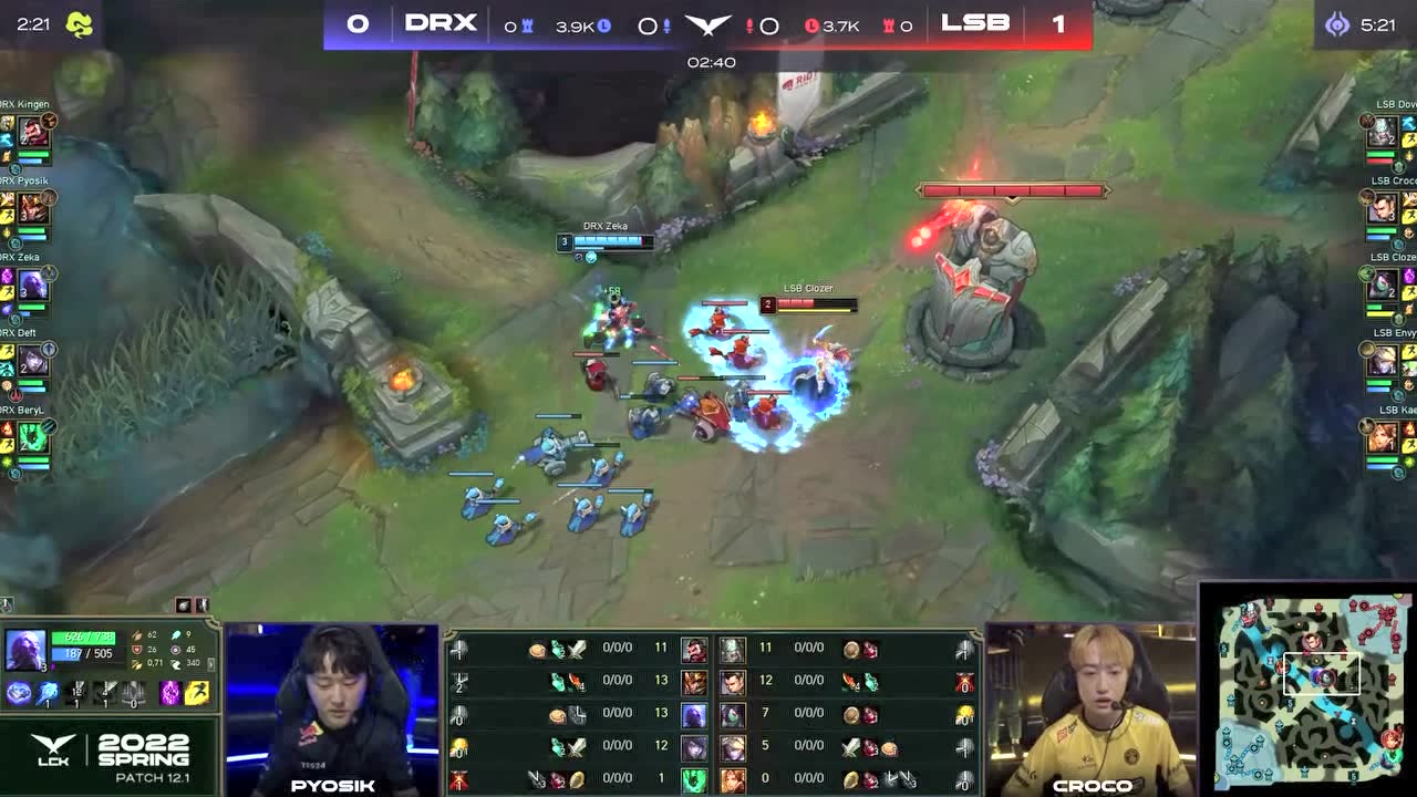 【回放】2022LCK春季赛W1D1 DRX vs LSB 第二局