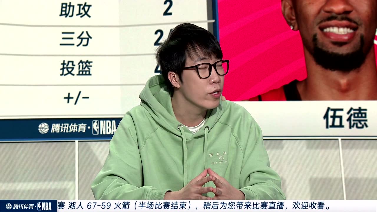 美娜：作为湖人球迷 想问下漠男哥 童漠男：我是火箭球迷