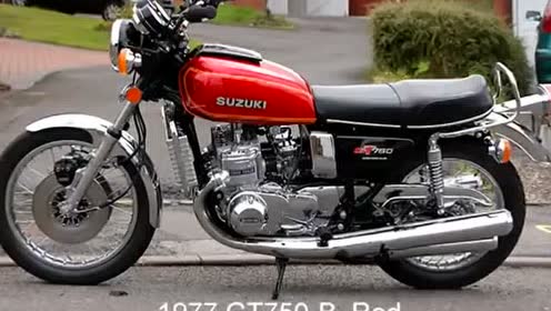 铃木2冲3缸摩托车gt750历代车型1972至1977