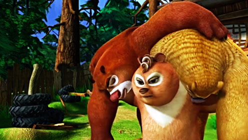 狗熊岭最厉害的熊应该就是翠花了,大力士!