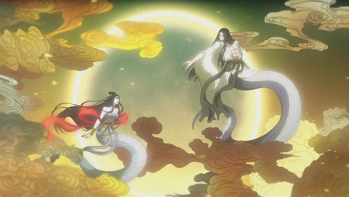 女娲成长日记:永远活在op里的伏羲;少女变身的女娲真漂亮!