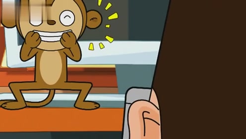 小猴绑住了小头爸,没想到小头爸还"晕猴屁股"啊!