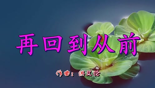 找到这首好听的歌,《再回到从前》唯美动听,写实的歌词