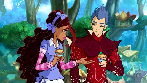 《魔法俏佳人》莱拉和纳布吃冰淇淋约会庆祝!