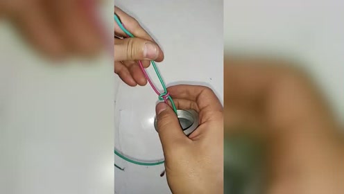 这就是电线灯头结,打结方法简单,非常的实用