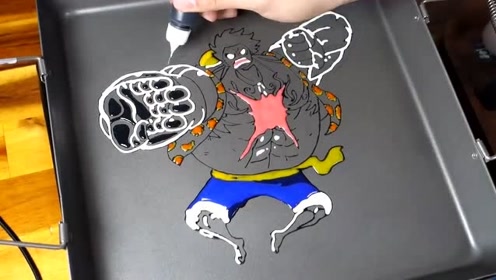 趣味简笔画:四挡路飞