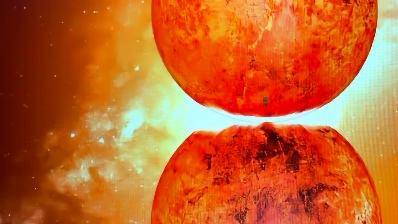 太阳撞击太阳真实画面恐怖至极不敢想象宇宙的灾难