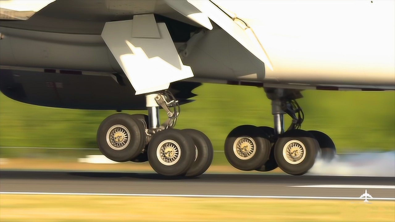 坐过不一定见过,近距离感受飞机降落轮子的变化,给摄影师加鸡腿