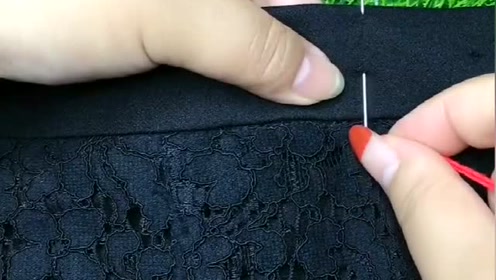 裙子的腰太肥了还能这么改,这种隐形的针法一点都看不出来!