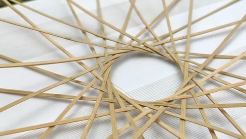 覃子涵:单轮口编法详解,可用于竹编起底,收口