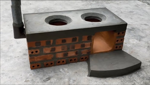 土灶不好烧,因为设计出了问题,新式无烟柴火灶建造过程