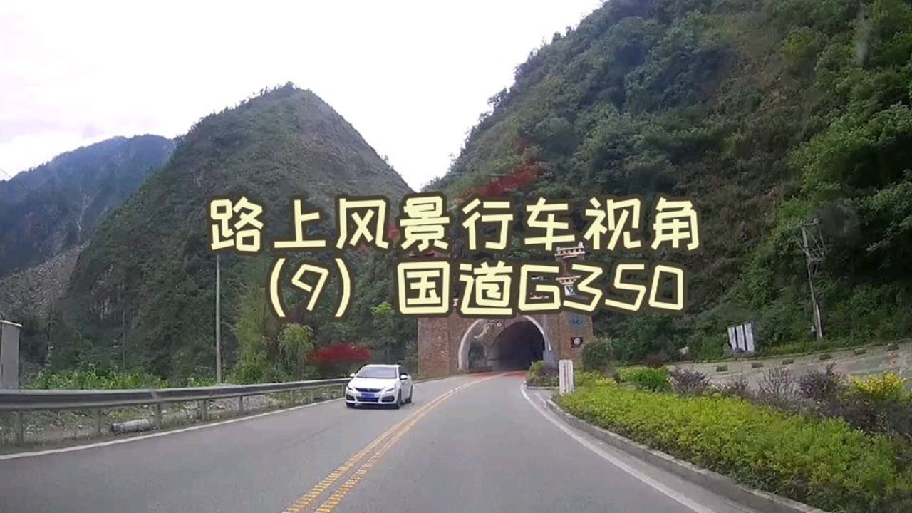 路上风景行车视角(9)国道g350