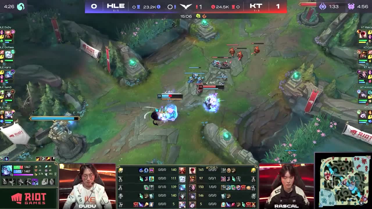 【回放】2022LCK春季赛W2D1 KT vs HLE 第二局