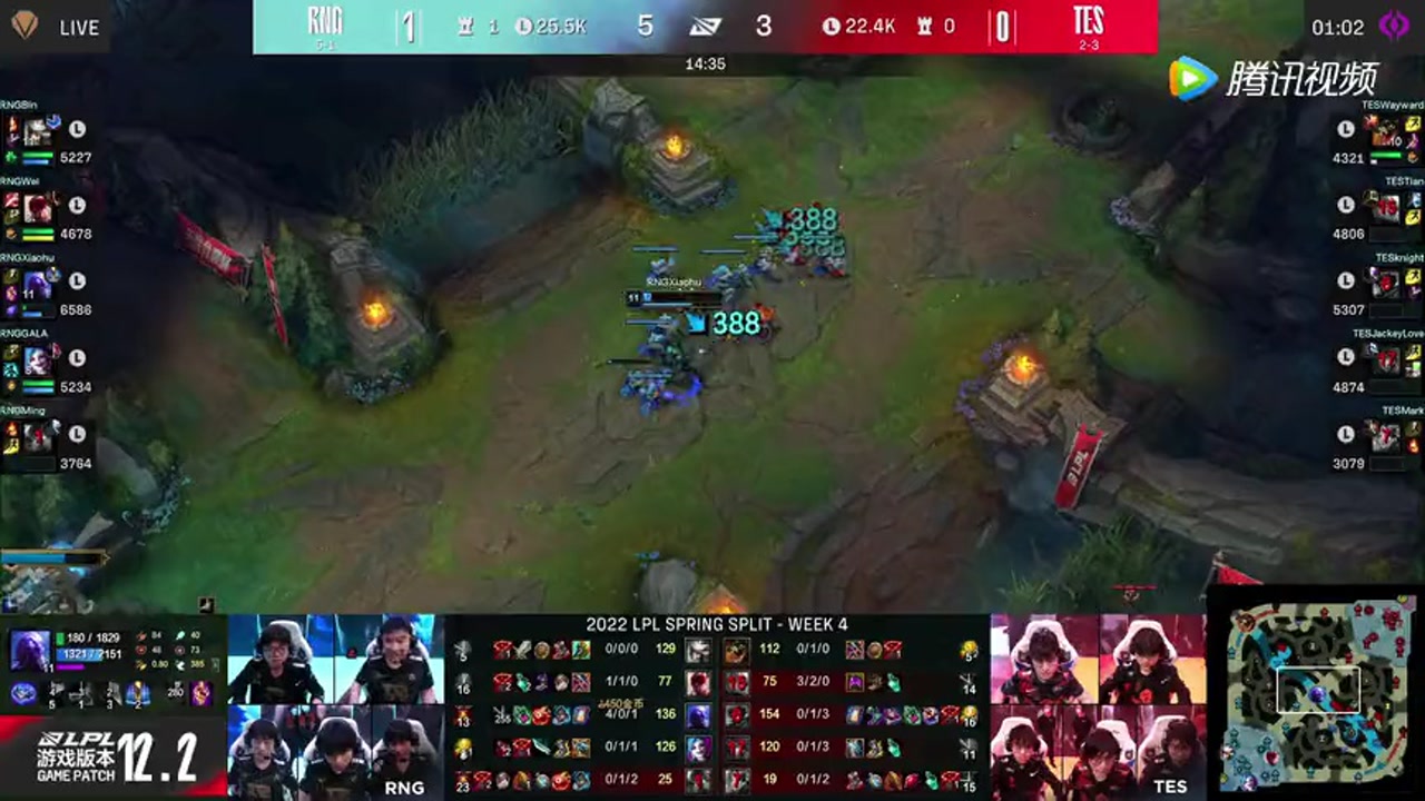 小天波比关键壁咚双杀野辅 小虎逆天反打1v3拿下三杀