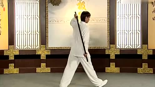 太极养生杖功法教学06·第四式 船夫背纤