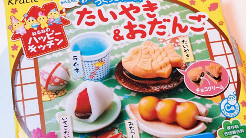 日本食玩diy食玩鲷鱼烧丸子串烧下