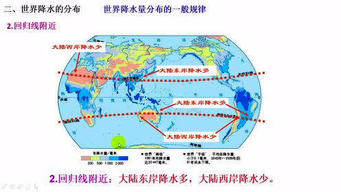 七年级地理上册第三章 天气与气候 3.降水的变化与分布