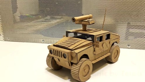 创意无限废旧硬纸皮手工diy制作玩具f1战车