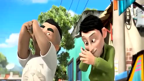 熊出没之探险日记 :这两流氓白喝汽水,还把光头强撞倒!