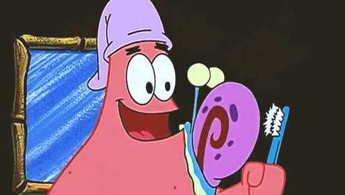 动漫和小蜗玩藏闷儿闷儿,派大星加入让小蜗很开心!