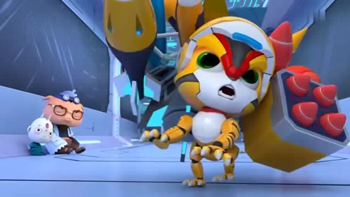 猪猪侠:钢齿虎一只手就把阿五打飞了,直接撞倒了猪猪侠