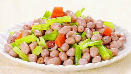 芹菜拌花生米做法的视频教程 美食视频网 教你怎么做美食