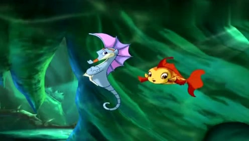 小鲤鱼历险记:泡泡只说了两个字,阿布就投降了,还是泡泡有办法