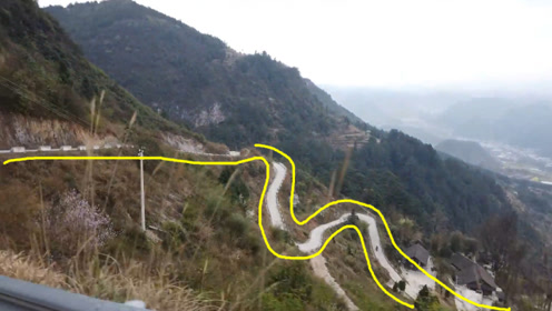 骑行在贵州山路十八弯,这路太弯太陡,没几个敢在这里开车