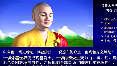 内加行百字明修法带修视频300遍观修字幕计数版