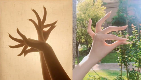 美女展现灵活手指舞,无人能超越!