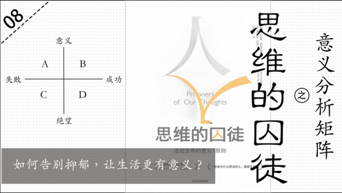 [图]《思维的囚徒》之意义分析矩阵：如何告别抑郁，让生活更有意义？