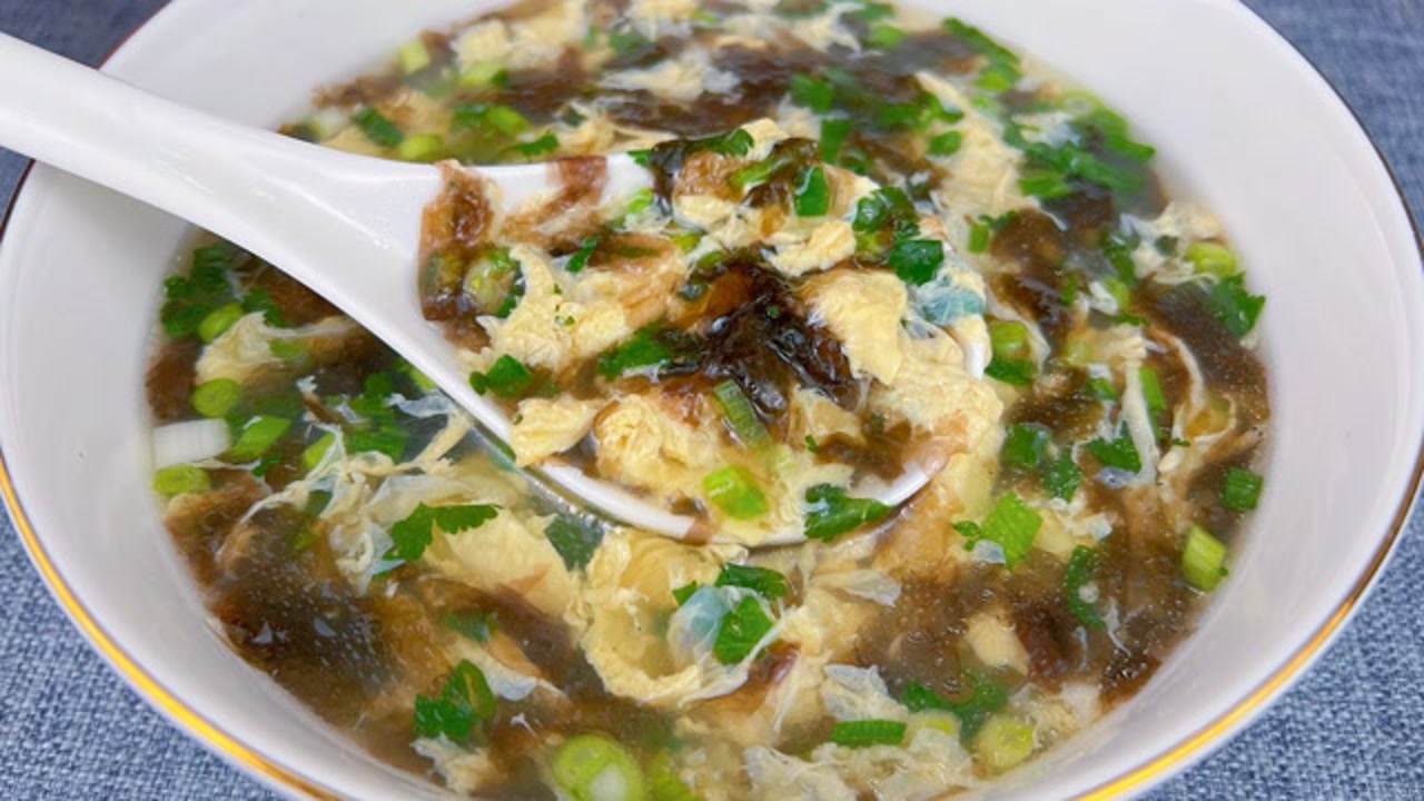 这才是紫菜鸡蛋汤的正确做法,汤鲜味美,好喝有技巧,5分钟就学会