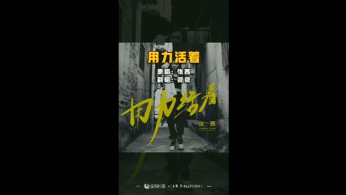 用力活着这首歌