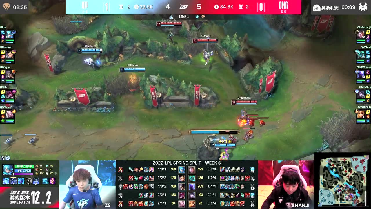 LPL春季赛 OMG 1-2 UP