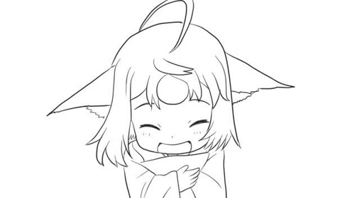 狐妖小红娘之开心的涂山苏苏动漫简笔画