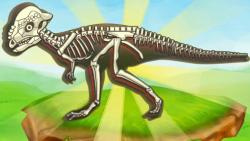 挖掘恐龙化石小游戏之肿头龙 侏罗纪公园霸王龙恐龙世界