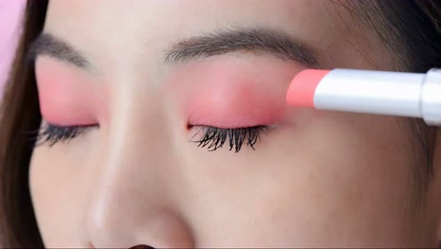 把口红当眼影用 这手法以后不用买腮红了 腾讯视频