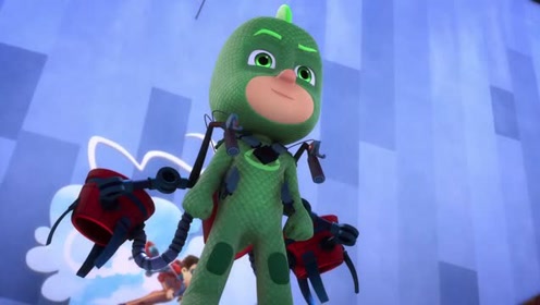 睡衣小英雄:飞壁侠驾驶喷气背包飞上天