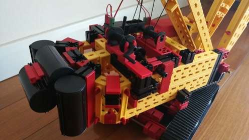 德国乐高fischertechnik慧鱼超级起重机系列——履带式起重机模型