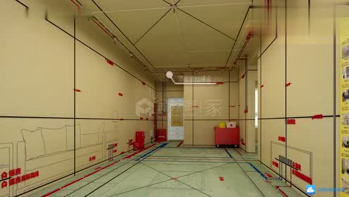 金螳螂家装室内五步放线法工艺施工工法视频演示