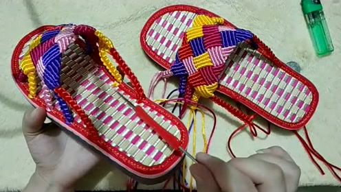 5色拼接拖鞋 玉儿纺