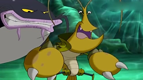 小鲤鱼历险记:龙虾一个劲的夸奖赖皮蛇,赖皮蛇被夸的团团转!