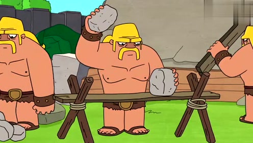 部落冲突动画:野蛮人之王让大家停止罢工,给大家提供更好的治疗