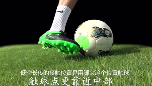 干货!教足球新手了解几种长传球的"触球点"位置