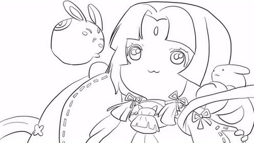 迷你世界之可爱的柳仙儿卡通简笔画